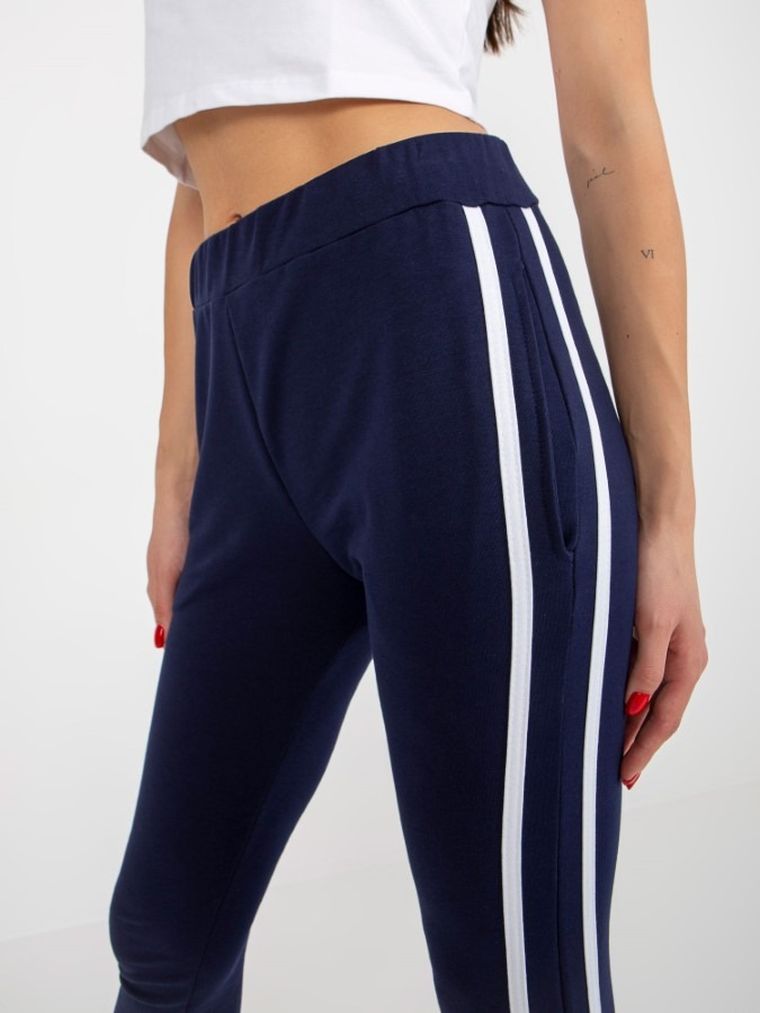 Spodnie dresowe damskie, granatowe, Rue Paris