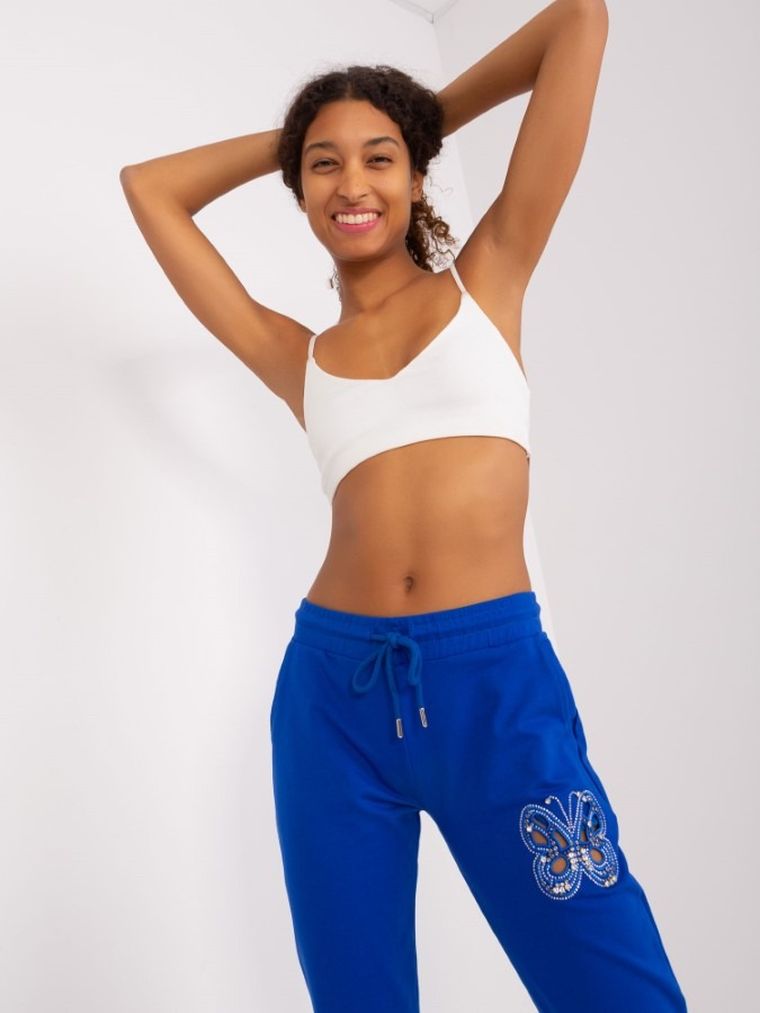 Spodnie dresowe damskie, niebieskie, Relevance