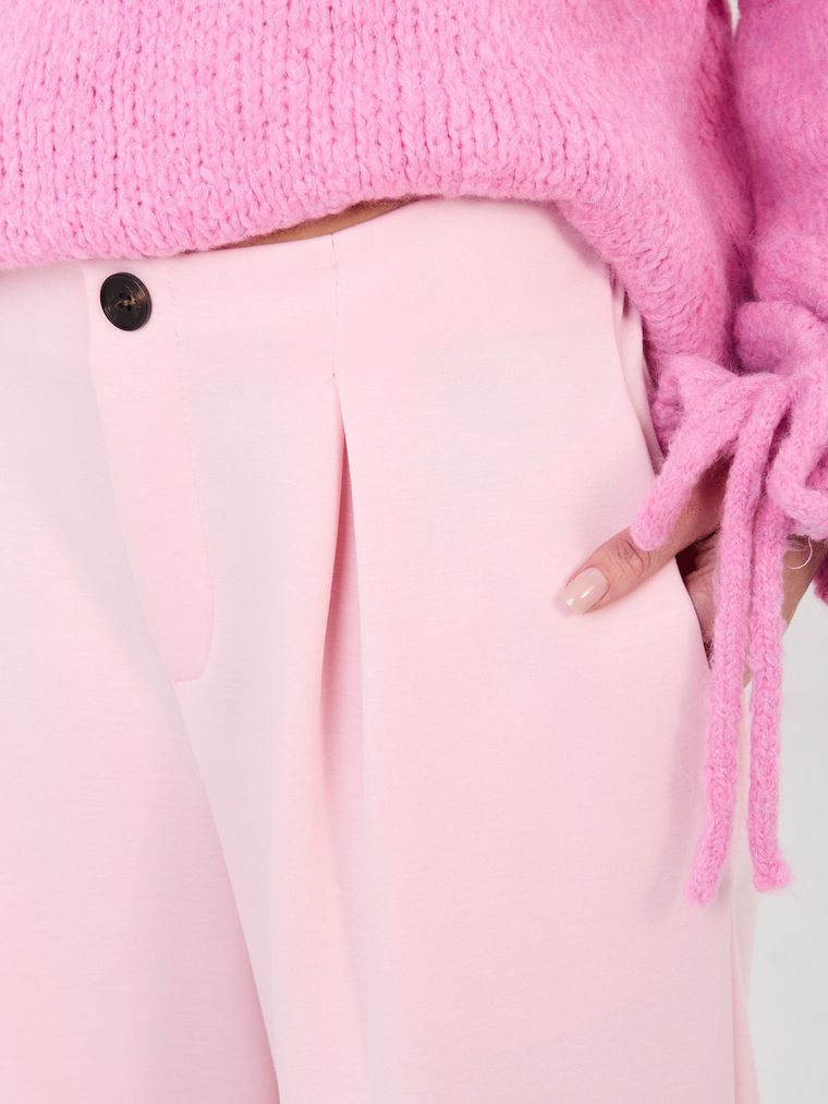 Spodnie dresowe damskie, różowe, Italy Moda