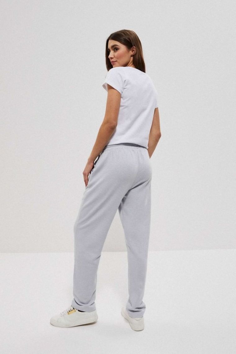 Spodnie dresowe damskie, szare, Moodo