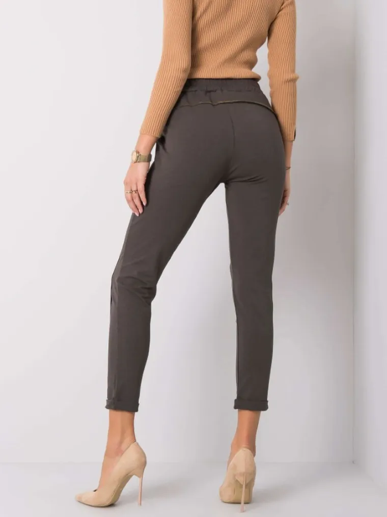 Spodnie dresowe damskie, szare, Relevance