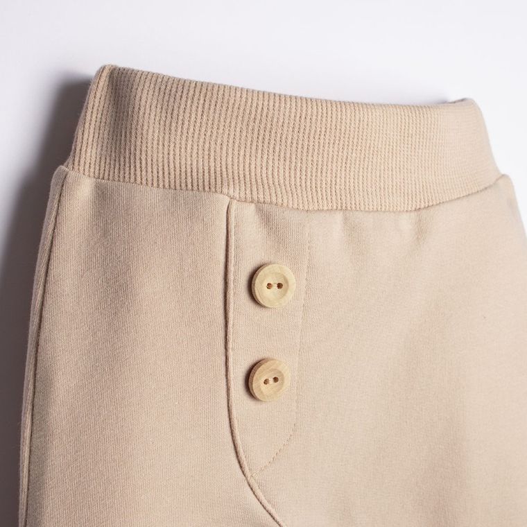 Spodnie dresowe dziewczęce, beżowe, Nicol