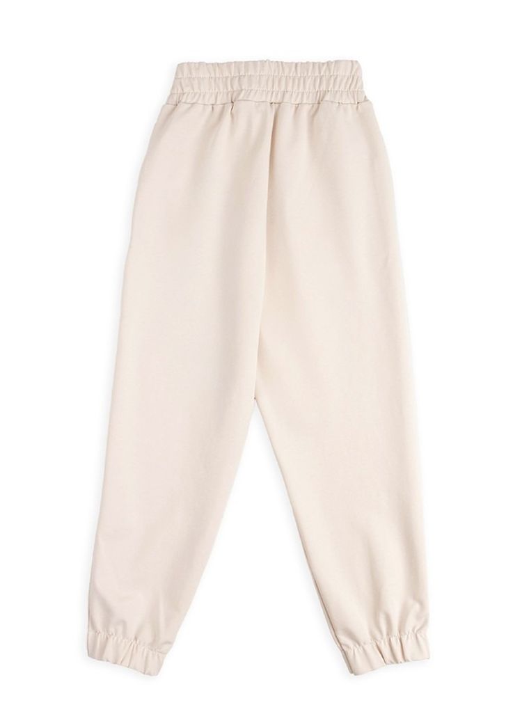 Spodnie dresowe dziewczęce, beżowe, Tup Tup