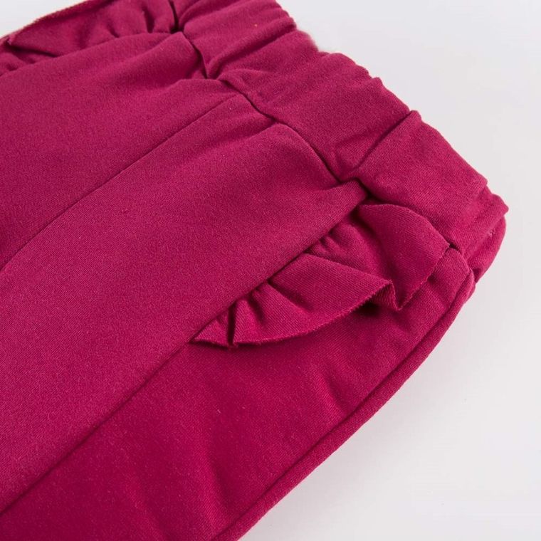 Spodnie dresowe dziewczęce, bordowe, Eevi