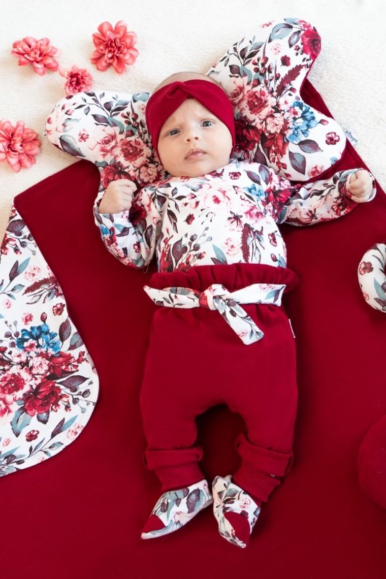 Spodnie dresowe dziewczęce, bordowe, Nicol