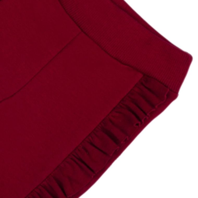 Spodnie dresowe dziewczęce, bordowe, Nicol