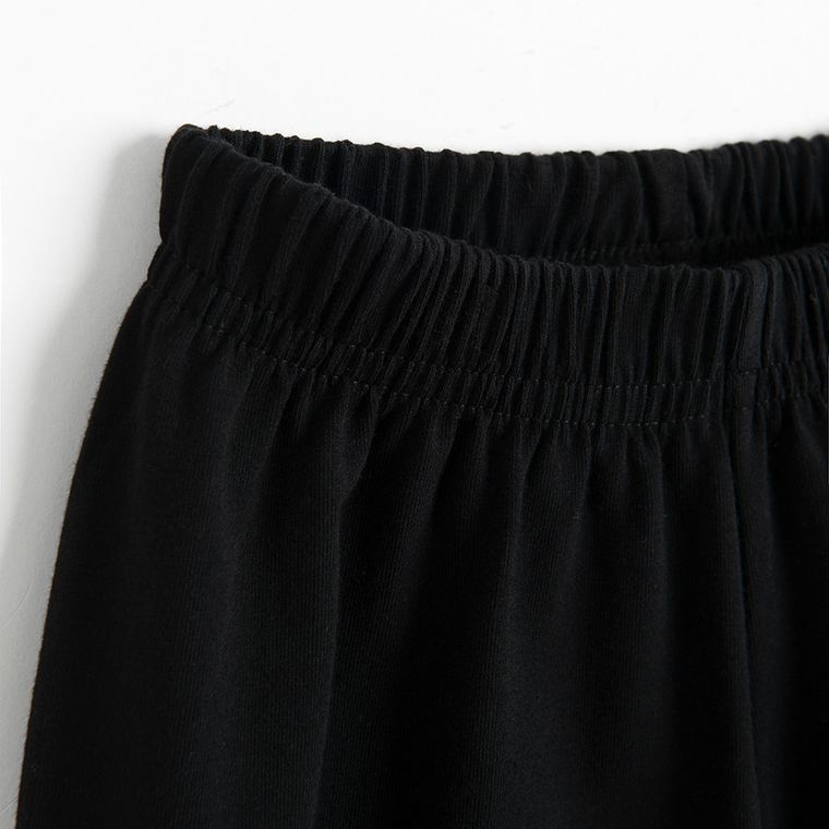 Spodnie dresowe dziewczęce, czarne, Nicol