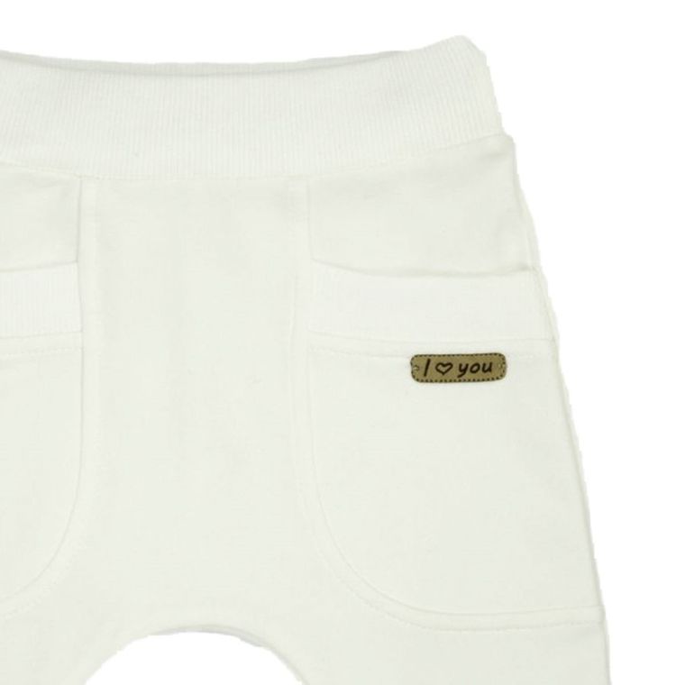 Spodnie dresowe dziewczęce, ecru, Nicol