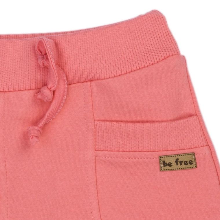 Spodnie dresowe dziewczęce, koralowe, Nicol
