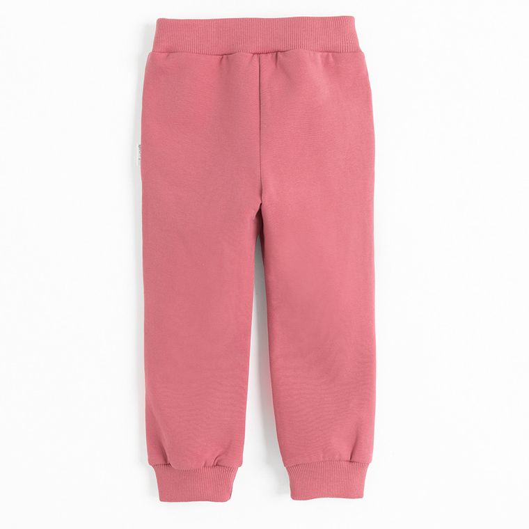 Spodnie dresowe dziewczęce, różowe, Nicol