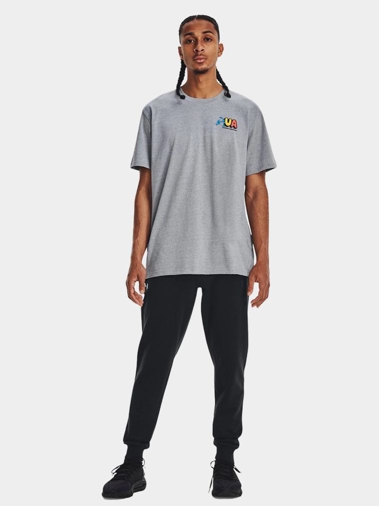 Spodnie dresowe męskie, czarne, Under Armour