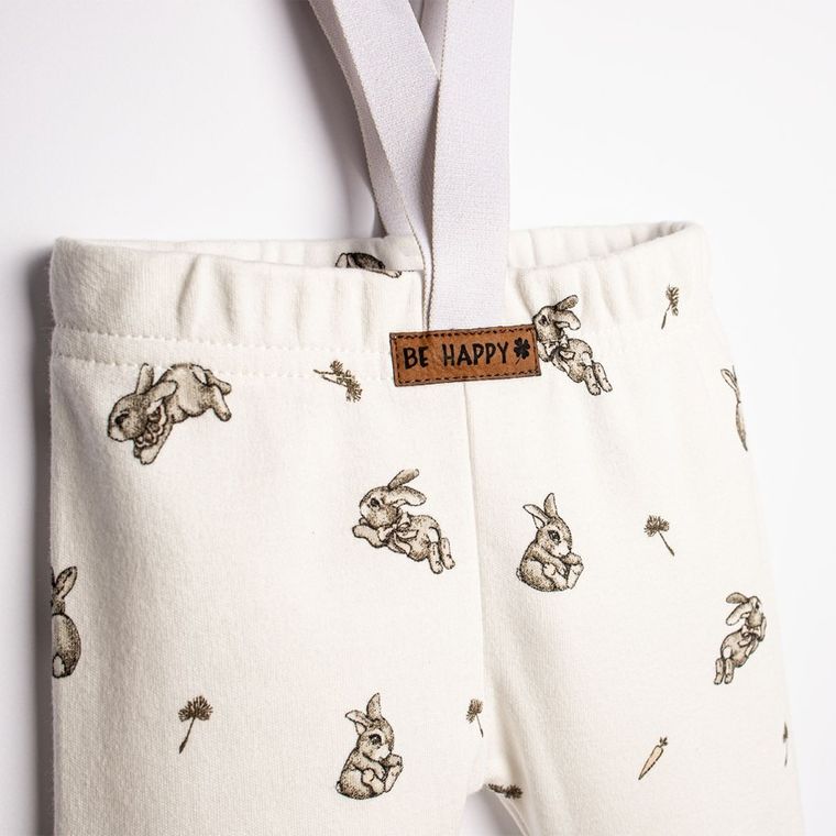 Spodnie dziewczęce na szelkach, beżowe, Nicol