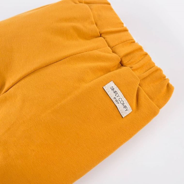 Spodnie dziewczęce, żółte, falbanki, Eevi