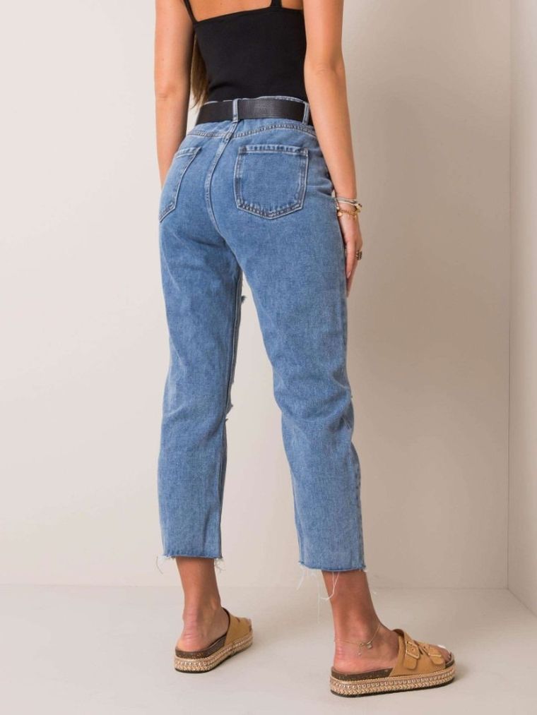 Spodnie jeansowe damskie, niebieskie, Factory Price