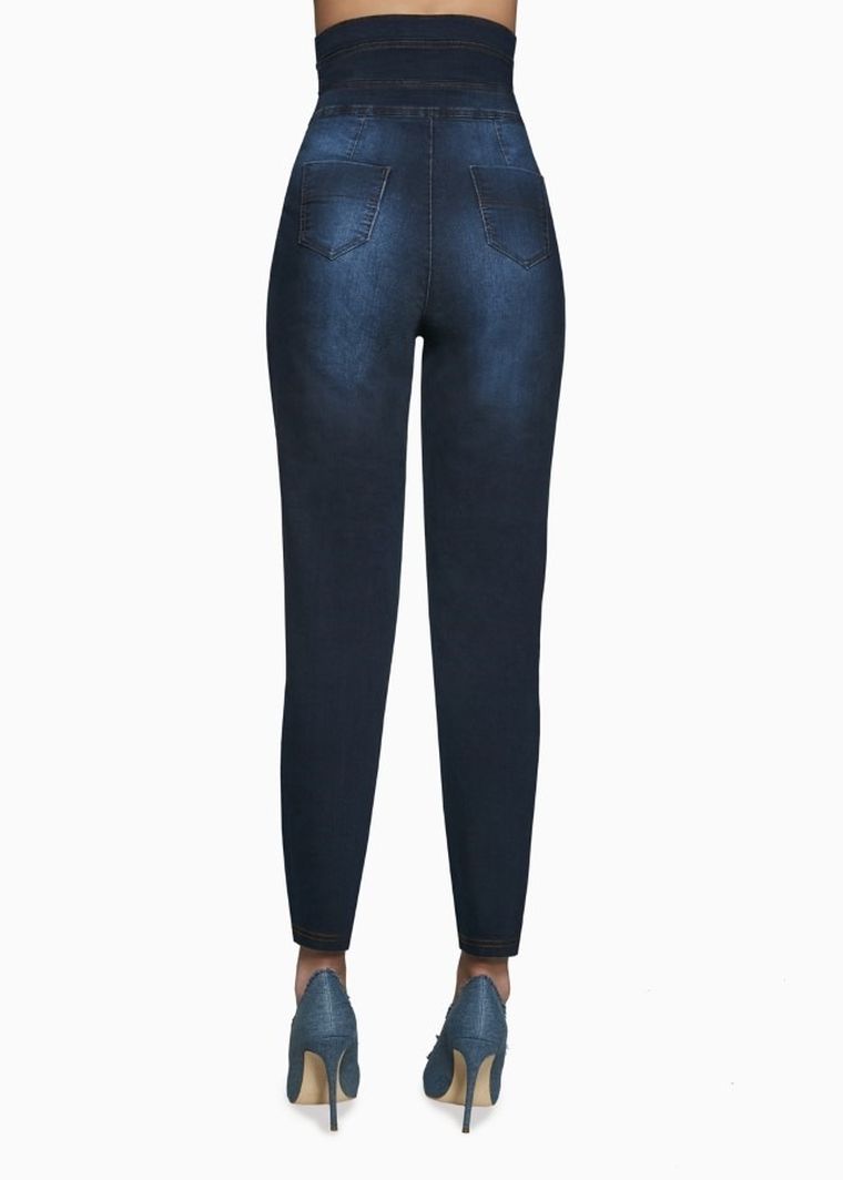 Spodnie jeansowe damskie, niebieskie, Lynda, Bas Bleu