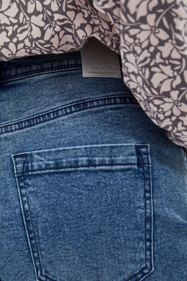 Spodnie jeansowe damskie, niebieskie, Moodo