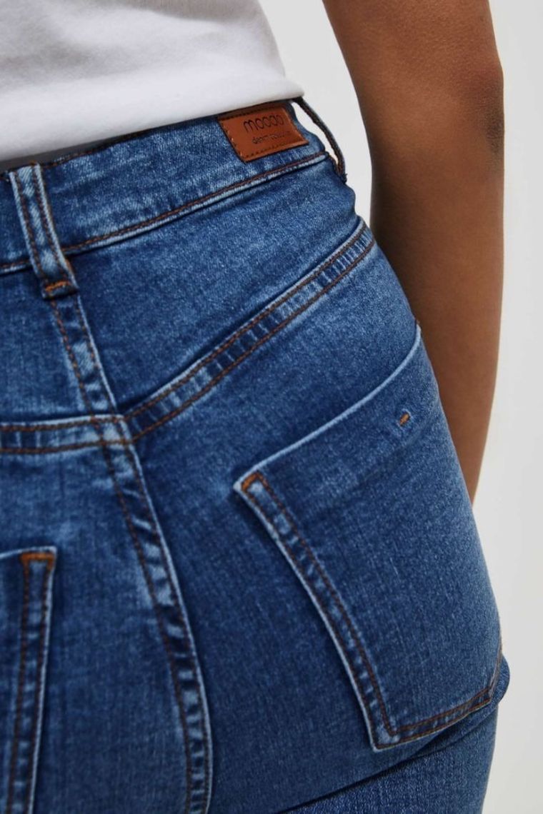 Spodnie jeansowe damskie, niebieskie, Moodo