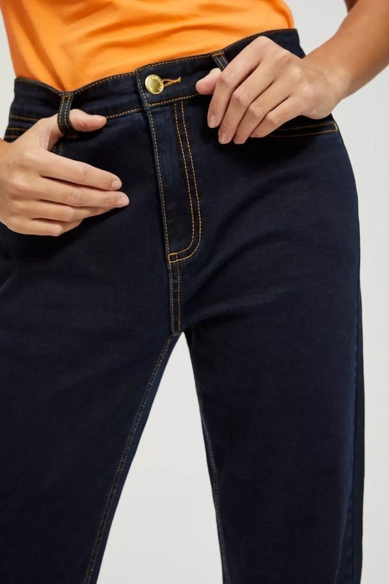 Spodnie jeansowe damskie, niebieskie, Moodo