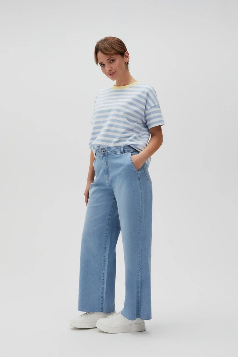 Spodnie jeansowe damskie, niebieskie, Moodo