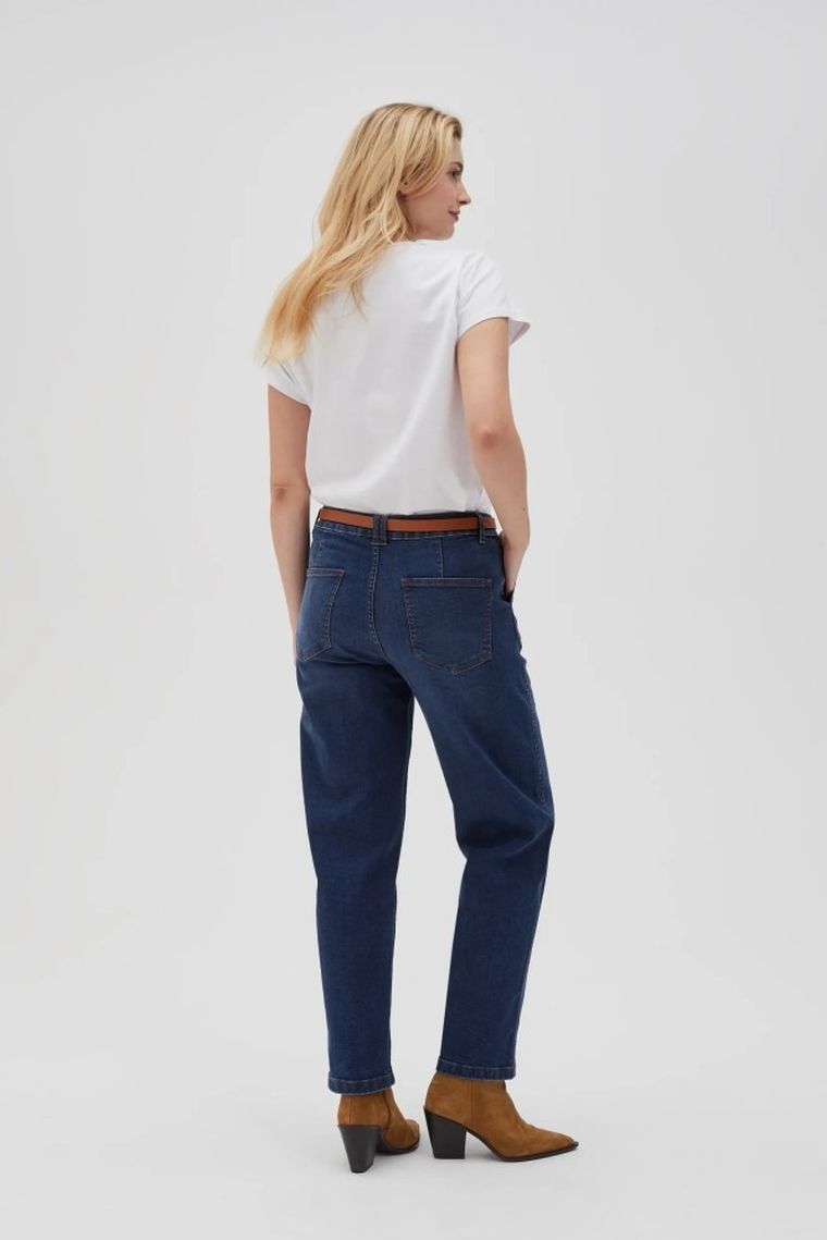 Spodnie jeansowe damskie, niebieskie, Moodo