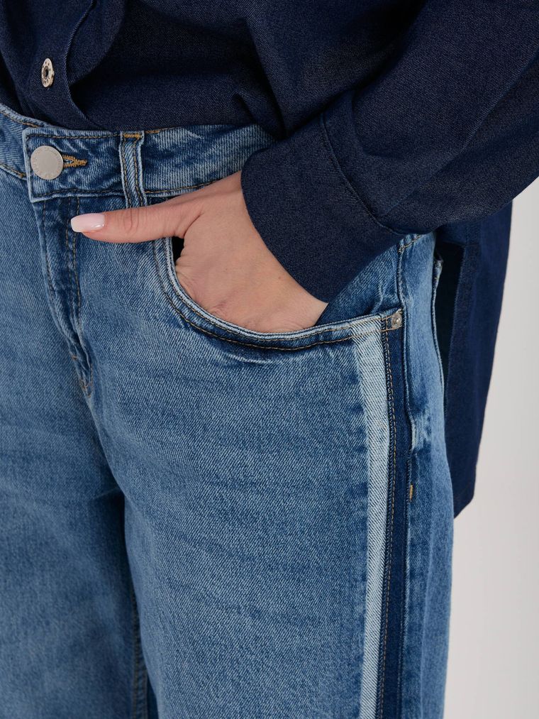 Spodnie jeansowe damskie, niebieskie, Sublevel