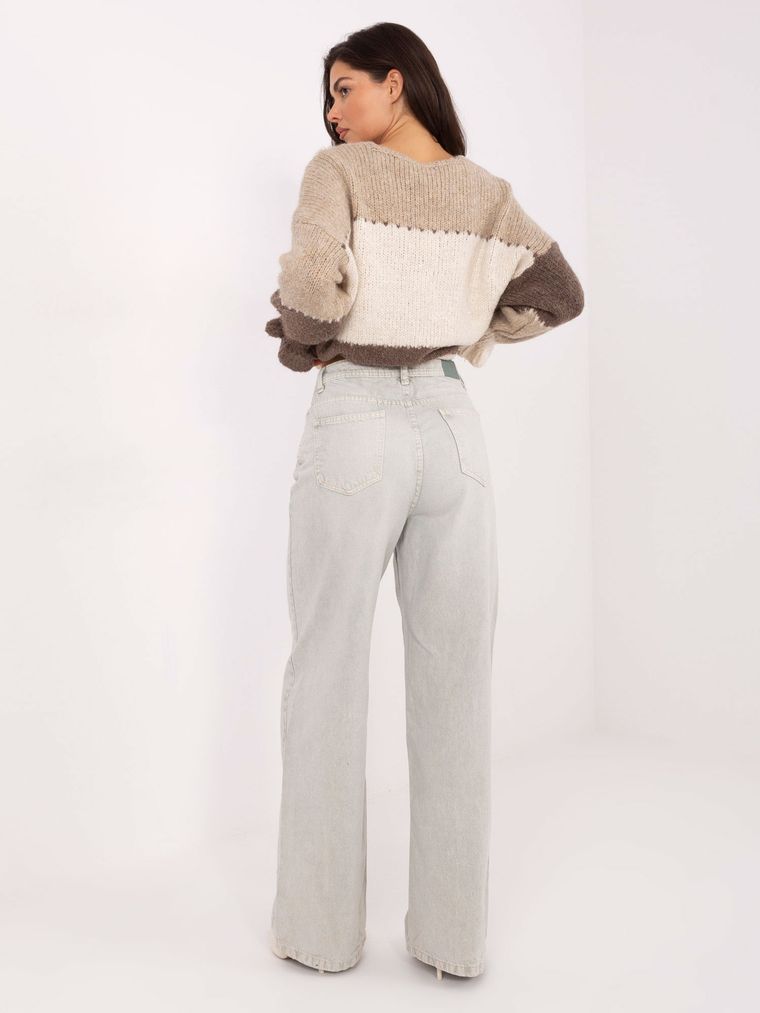 Spodnie jeansowe damskie, szare, Sublevel