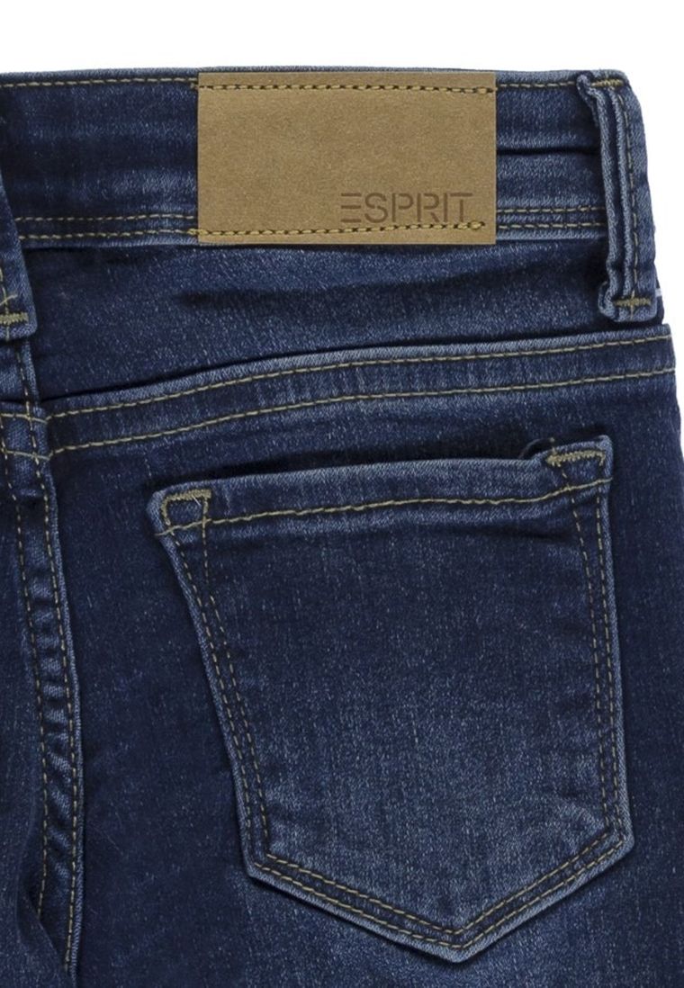 Spodnie jeansowe dziewczęce, slim fit, ciemnoniebieskie, Esprit