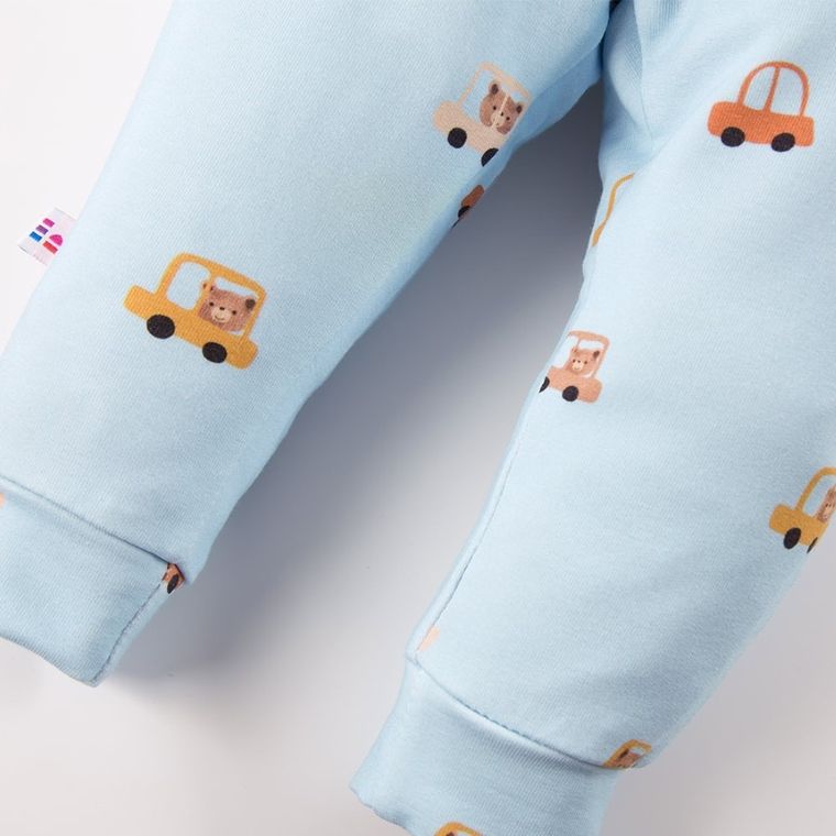 Spodnie materiałowe chłopięce, niebieskie, Eevi