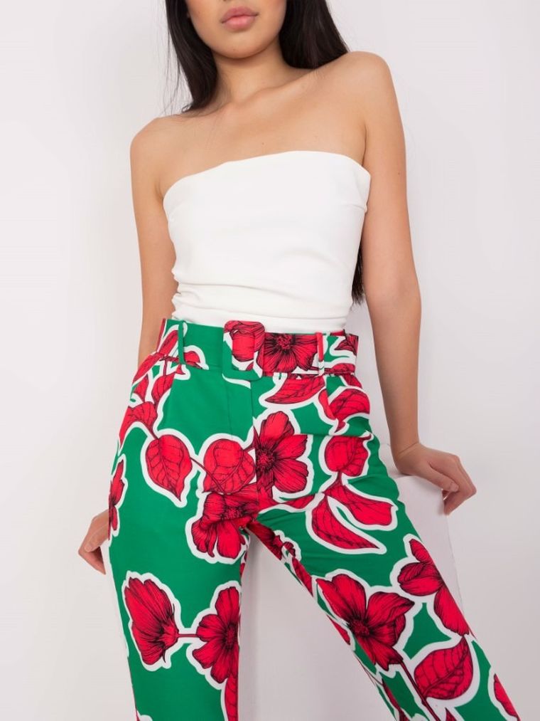 Spodnie materiałowe damskie, mix, Italy Moda