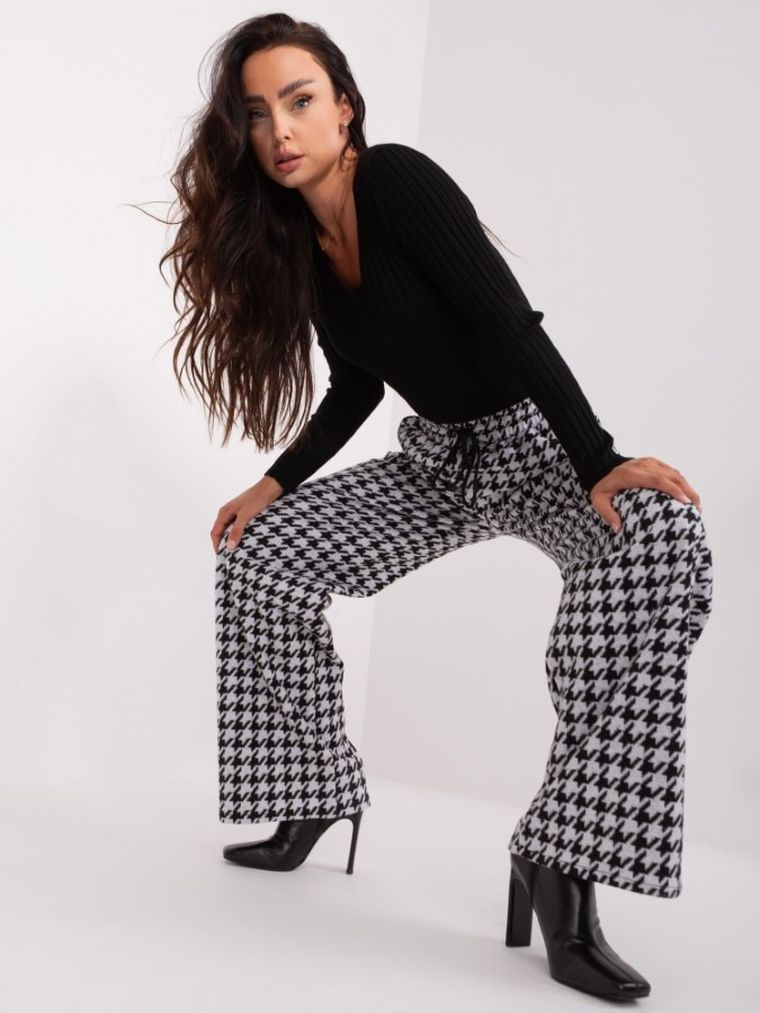 Spodnie materiałowe damskie, mix, Lakerta