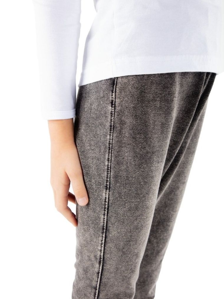 Spodnie materiałowe dziewczęce, dzwony, czarne, Tup Tup