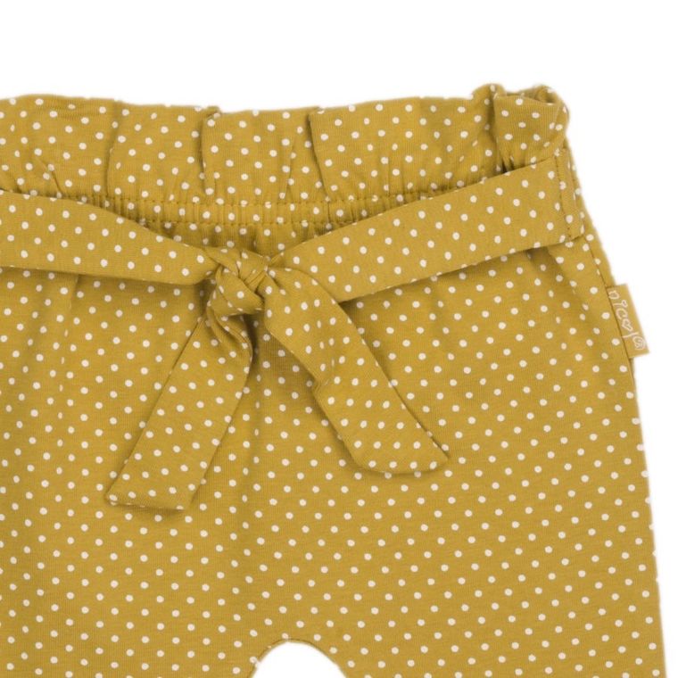 Spodnie materiałowe dziewczęce, żółte, Nicol