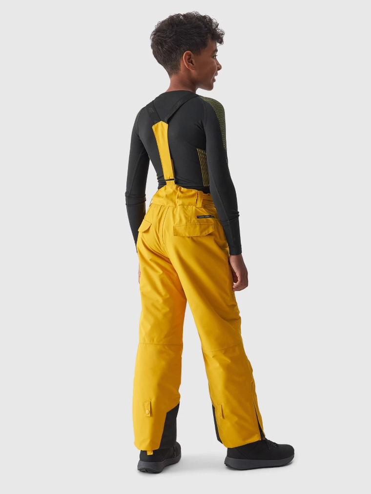 Spodnie narciarskie chłopięce, żółte, 4F