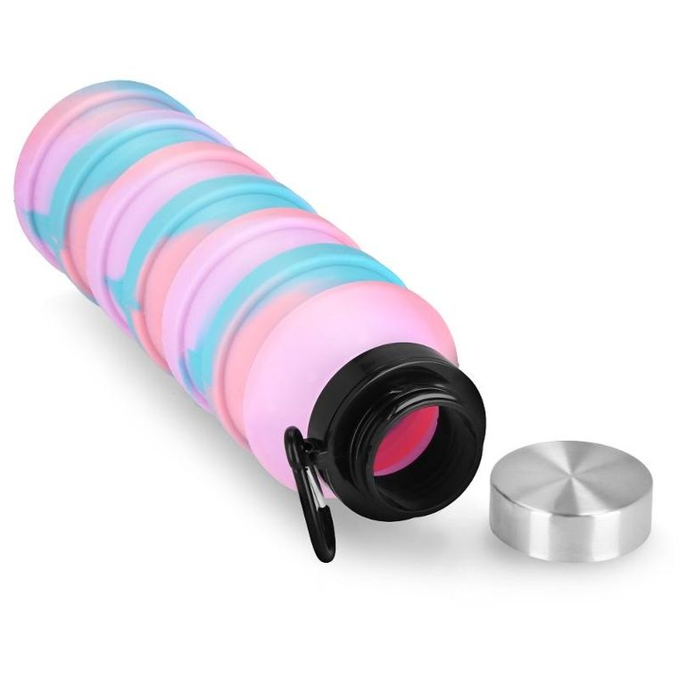 Spokey, Jump, butelka składana, silikonowa, 550 ml