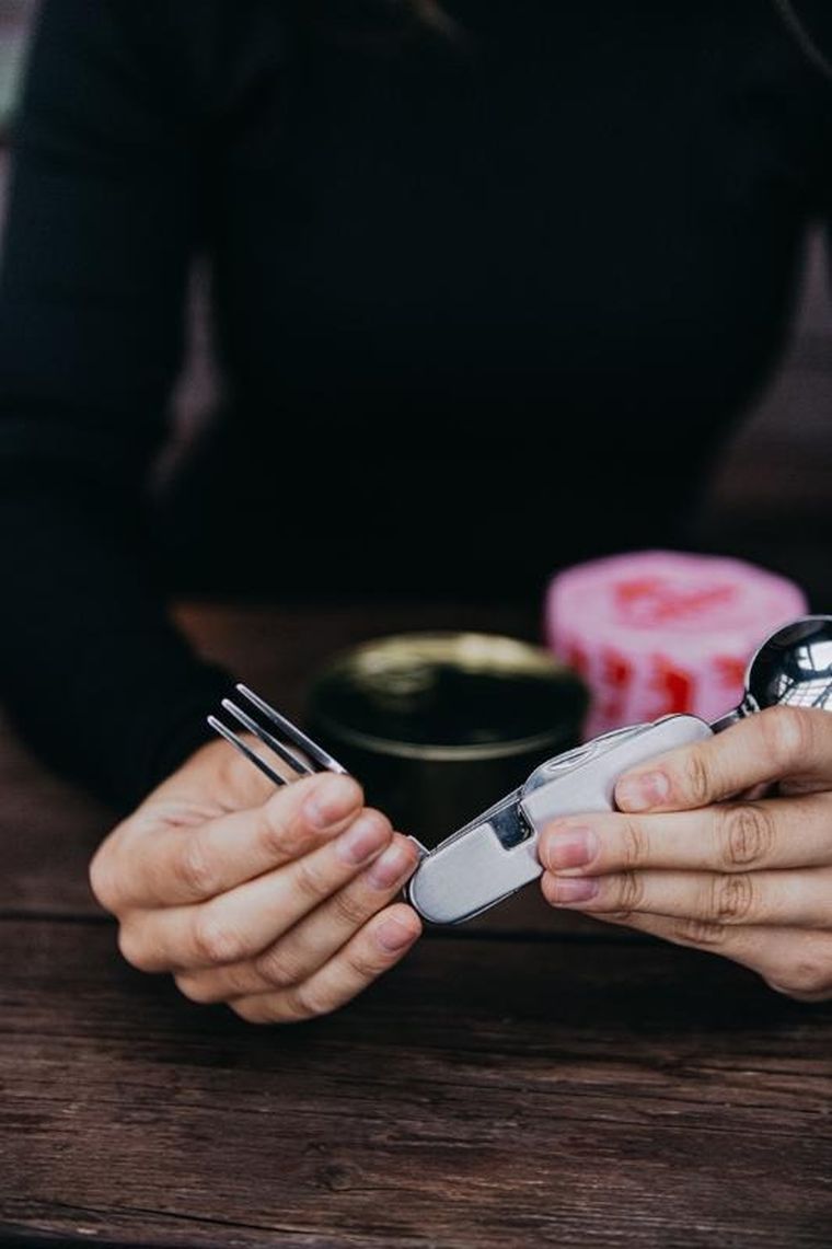 Spokey, Victus, niezbędnik sztućców turystycznych 4w1