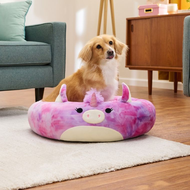 Squishmallows, legowisko dla psa, rozmiar M, 60 cm, Lola the Unicorn