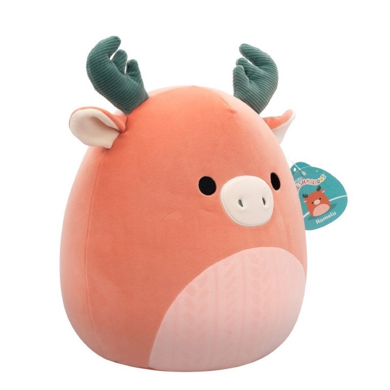 Squishmallows, Medium Plush, Dark Peach Moose, brzoskwiniowy łoś, maskotka, 30 cm