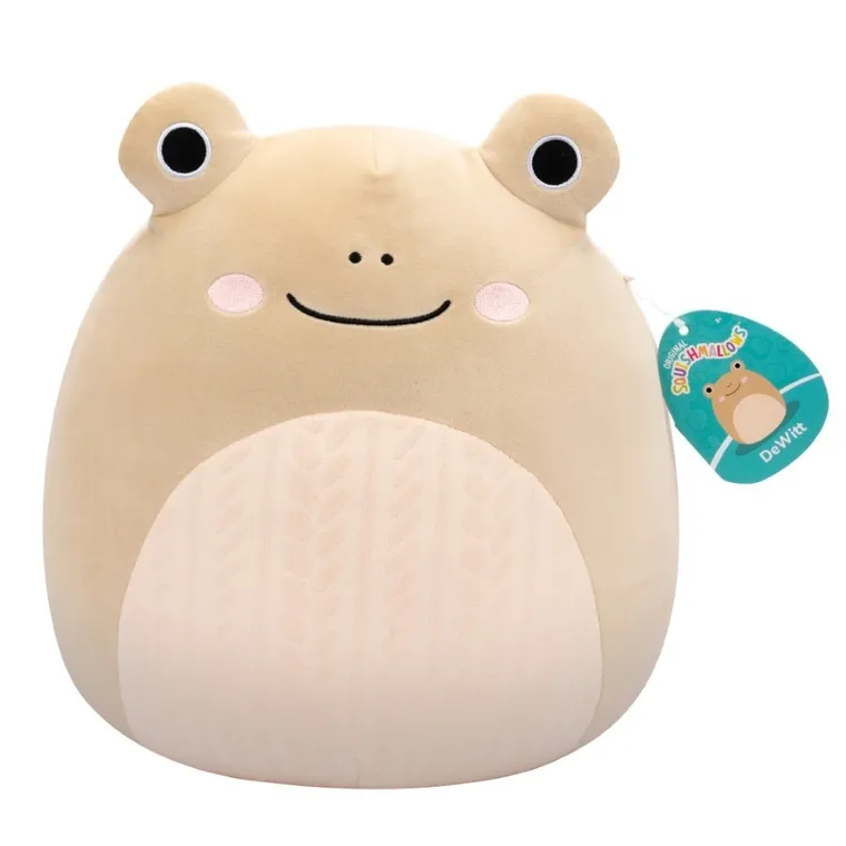 Squishmallows, Medium Plush, Tan Frog, beżowa żaba, maskotka, 30 cm
