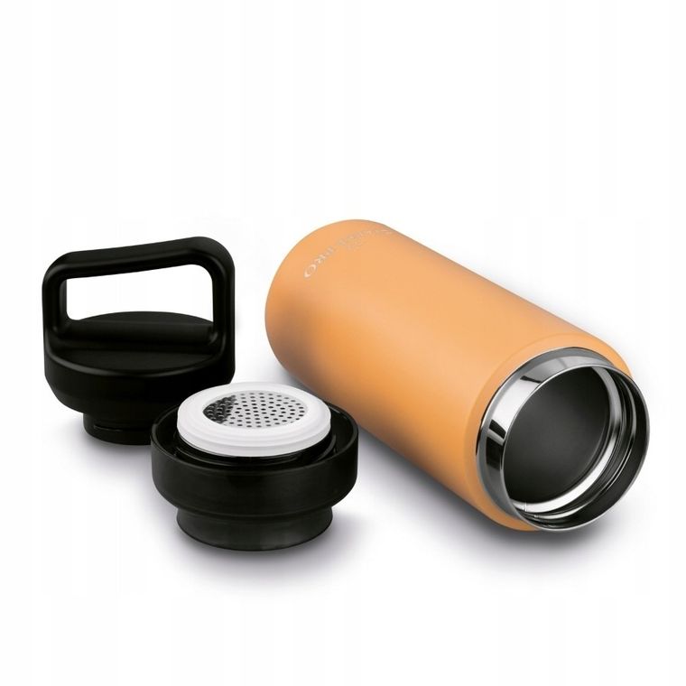 Starke Pro, Lazaro, butelka termiczna z sitkiem, pomarańczowa, 400 ml
