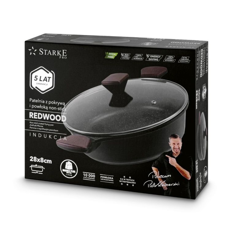 Starke, Redwood, patelnia, 28-8 cm