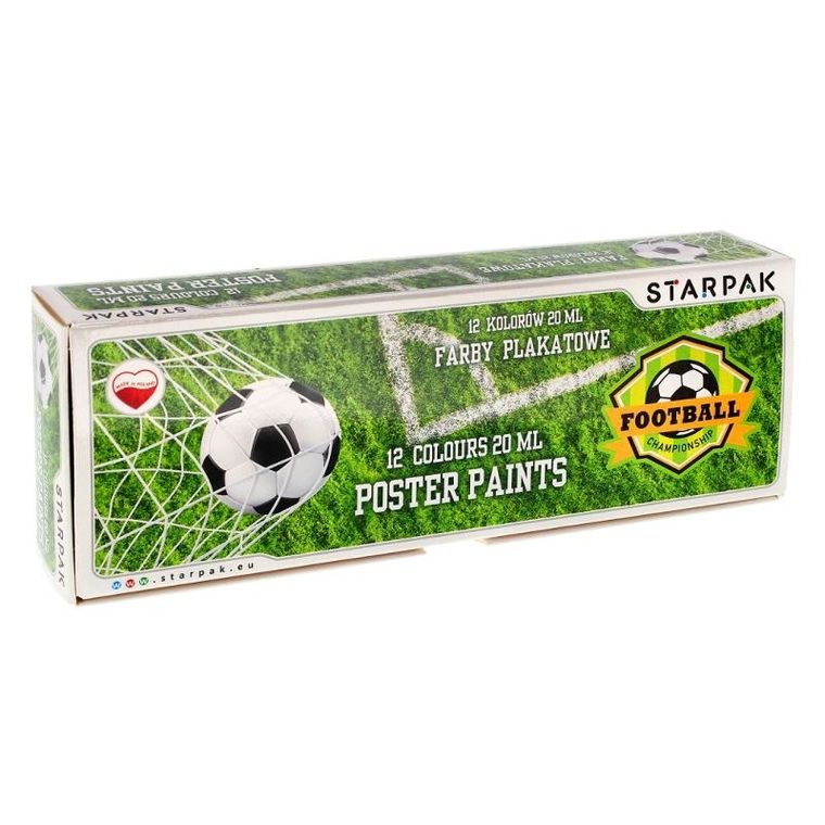 Starpak, Football Cuties, farby plakatowe, 12 kolorów
