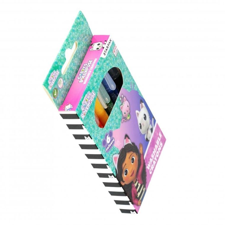 Starpak, Koci Domek Gabi, kredki zmywalne, 6 kolorów