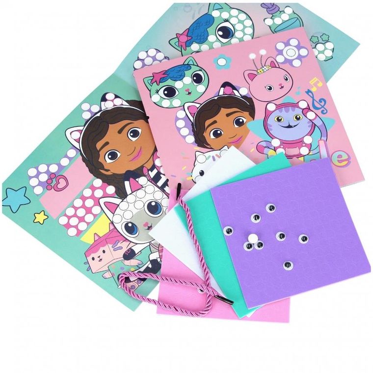 Starpak, Koci Domek Gabi, Książeczka z mozaikami, zestaw kreatywny