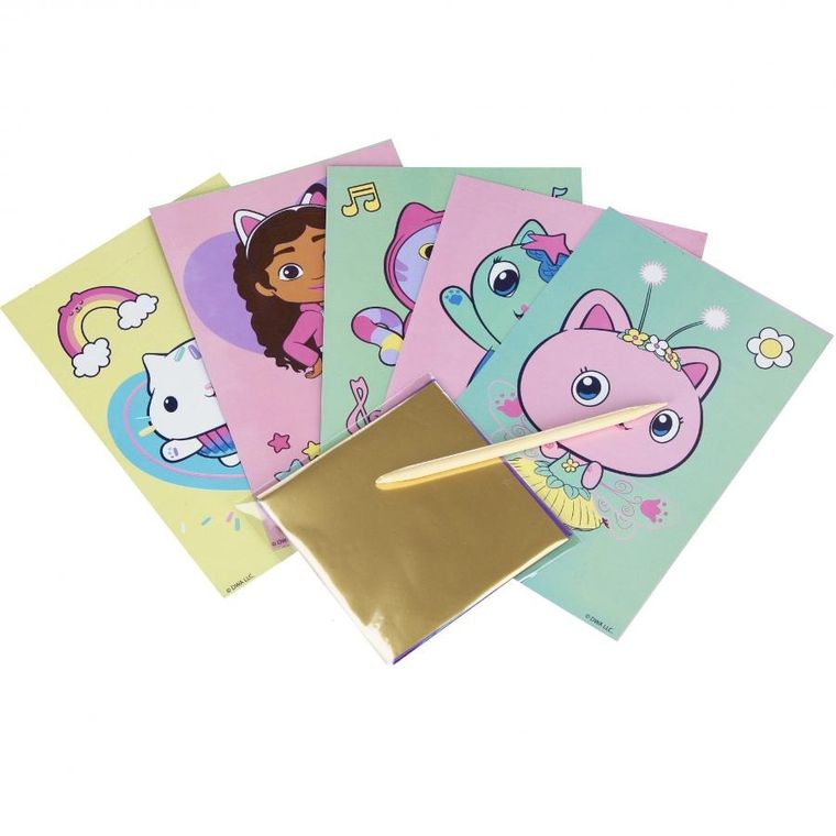 Starpak, Koci Domek Gabi, wydrapywanka z metaliczną wyklejanką, zestaw kreatywny