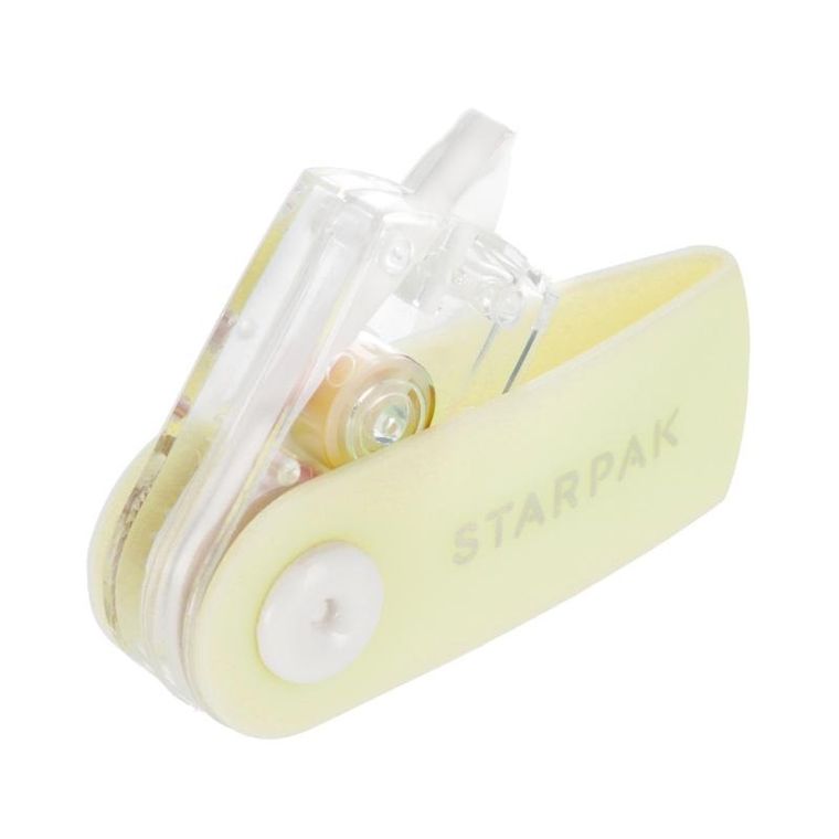 Starpak, korektor w taśmie, 5mmx6m, pastelowy żółty
