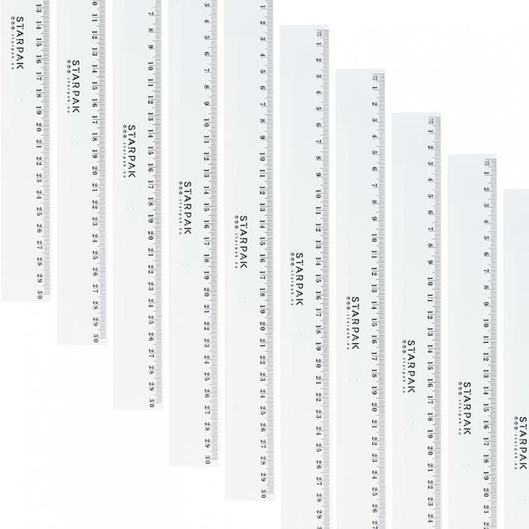 Starpak, linijka, 30 cm