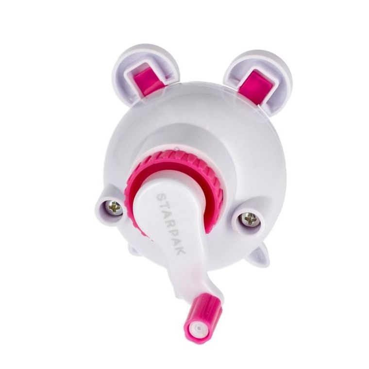 Starpak, Mysz, temperówka na korbkę, różowa