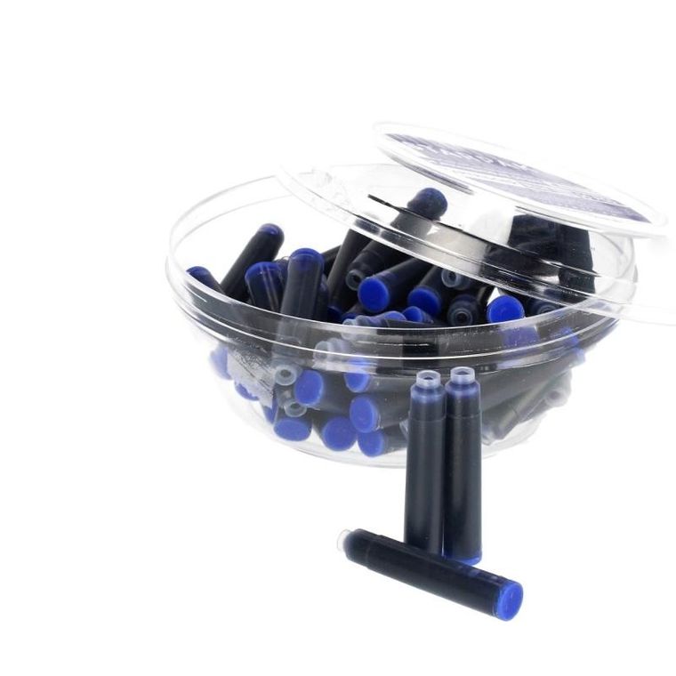 Starpak, naboje do piór krótkie, niebieskie, 50 szt.