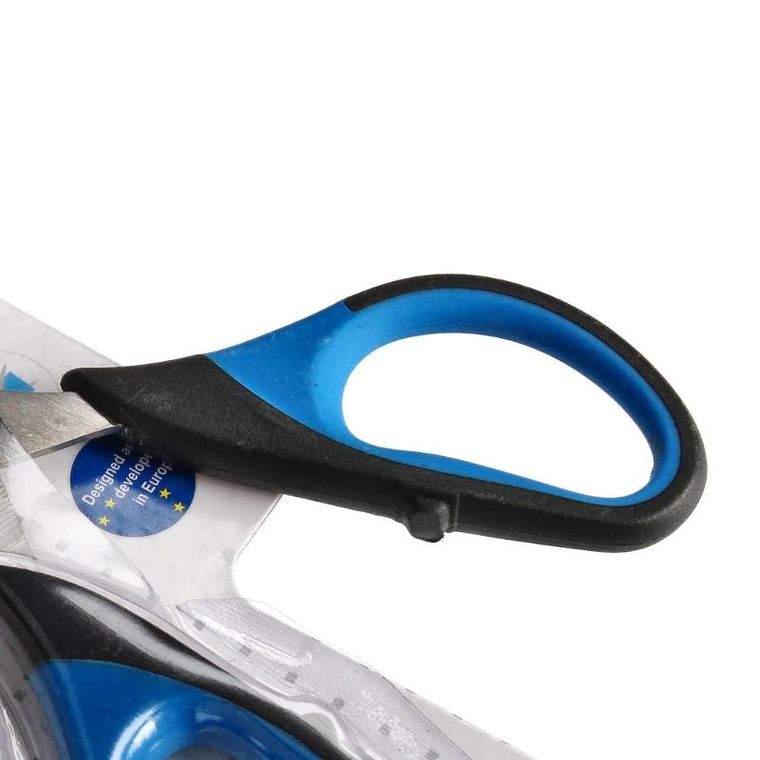 Starpak, nożyczki z gumowaną rączką, 14 cm