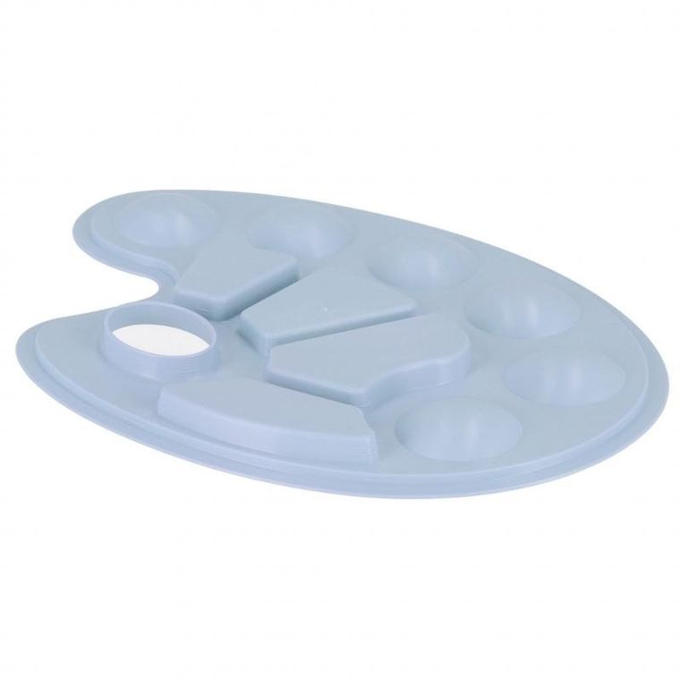 Starpak, paleta do farb, owalna, pastelowa niebieska